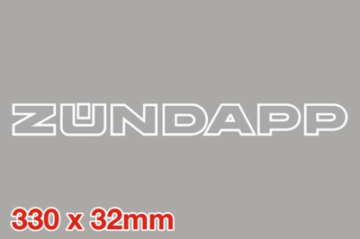 Zundapp Outline Wit 330 x 32  mm