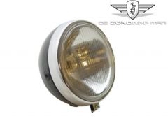 Koplamp Rond Compleet Zwart 517 / 529 / Kreidler