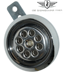 12 V Claxon Chrome Wisselstroom Tomos / Universeel