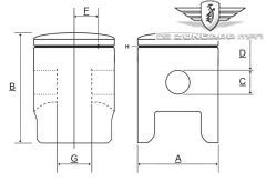 Zuiger C / D Mahle Blok Veer