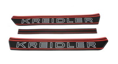 Kreidler Benzinetank Stickerset Zwart/ Rood