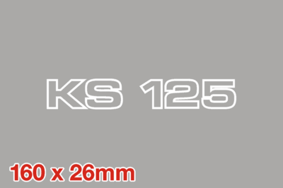 KS 125 Outline Wit 160 x 26 mm