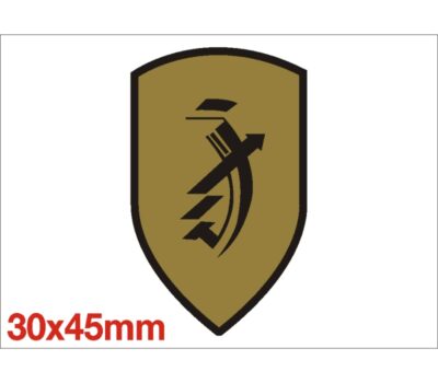 ZUNDAPP LOGO ZWART - GOUD Klein