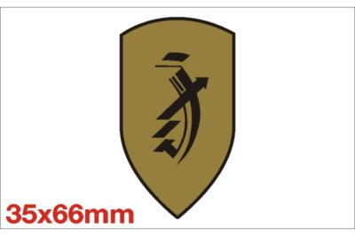 ZUNDAPP LOGO ZWART - GOUD Groot
