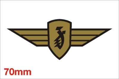 Zundapp Vleugel Logo Goud Middel