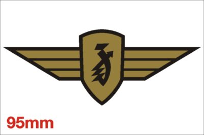 Zundapp Vleugel Logo Goud Groot