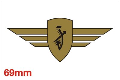 Zundapp Vleugel Logo Goud Open