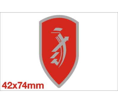 ZUNDAPP LOGO ZILVER - WIT