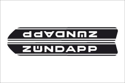 Tank Stickers Zwart Set Lang Rond 415 mm x 50