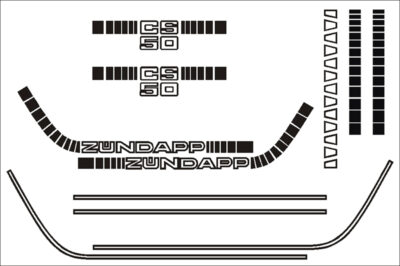 Zundapp Sprinter CS50 Stickerset Compleet