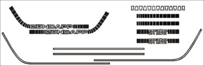 Zundapp Sprinter Stickerset Compleet
