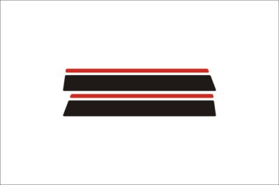Zundapp Zijdeksel Sticker Set 540 Rood Zwart