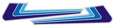 Zundapp Zijkappen Stickers Sprinter Blauw