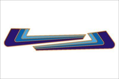 Zundapp Zijkappen Stickers Sprinter Oranje