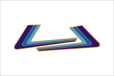 Zundapp Achterspoiler Stickers Sprinter Oranje