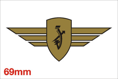 Zundapp Logo Spiegel Goud