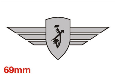 Zundapp Logo Spiegel Zilver