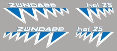 Hai 25 Stickerset Compleet Blauw