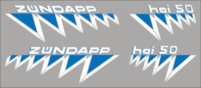 Hai 50 Stickerset Compleet Blauw