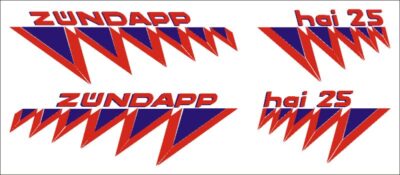 Hai 25 Stickerset Compleet Rood