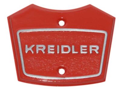 Kreidler Koplamphuis Plaatje + Logo Rood