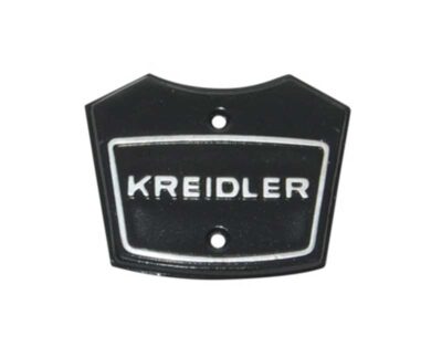 Kreidler Koplamphuis Plaatje + Logo Antraciet Boven