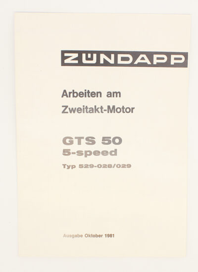 Arbeiten am Zweitakt Motor GTS50 5 Speed