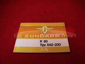 Bediening En Onderhoud K80 540-200