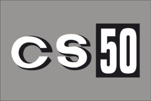 CS50  Sticker met Zwart vlak