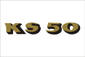 KS50 Goud Zwart Schaduw Letters