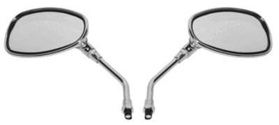 Spiegel Set Ovaal Chrome Universeel