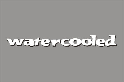 Watercooled Wit - Zwart Schaduw Letters