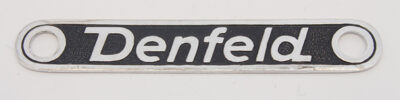 Denfeld Schild Klein met Relief ( Gatafstand 46 mm )