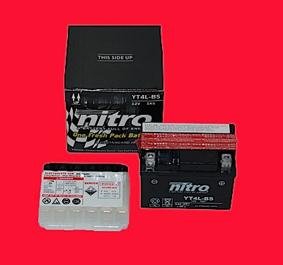 ACCU YT4L-BS ONDERHOUDSVRIJ DJ/DJ-REF/HER/KB-