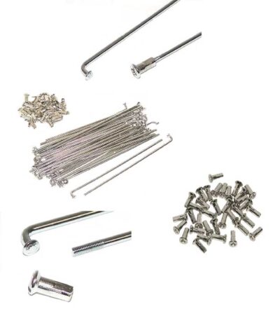 Spaken Set met Nippels 36 st. Staal Chroom 137 mm Origineel Klaverblad WWS