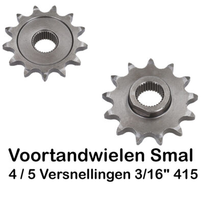 Voortandwielen Smal 4 / 5 Versnellingen 3/16" 415 VKW