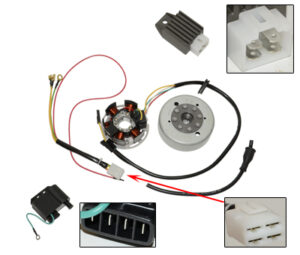 12 Volt Kokusan EVO 2+ Ontsteking Compleet 50 cc Zun / Krei / Sachs