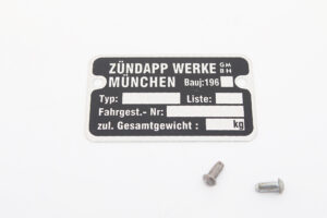Frame Typeplaatje 1960