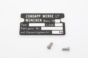 Frame Typeplaatje 1980