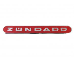 Tank Embleem Ovaal Aluminium Rood