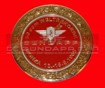 TANK EMBLEEM MONZA ROOD - GOUD ROND