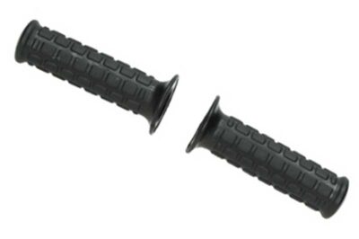 Handvat Set Handschakeling Zwart Blok Motief Mod. Magura (2x24mm) kreid/puch/sachs/zun zwart