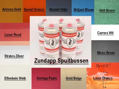 Zundapp Originele Kleuren in Spuitbussen 400ml