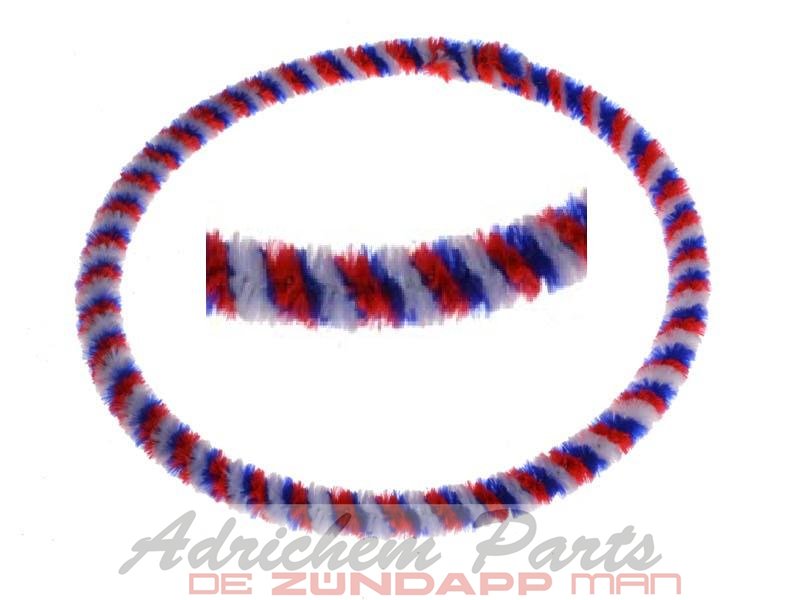 Naafborstel Rood / Wit / Blauw