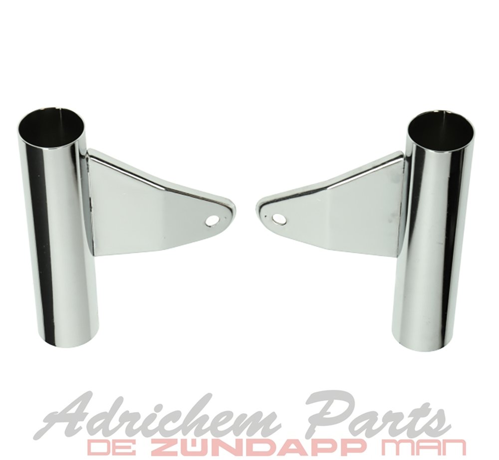 Koplamp Houder Set Chroom 529/530