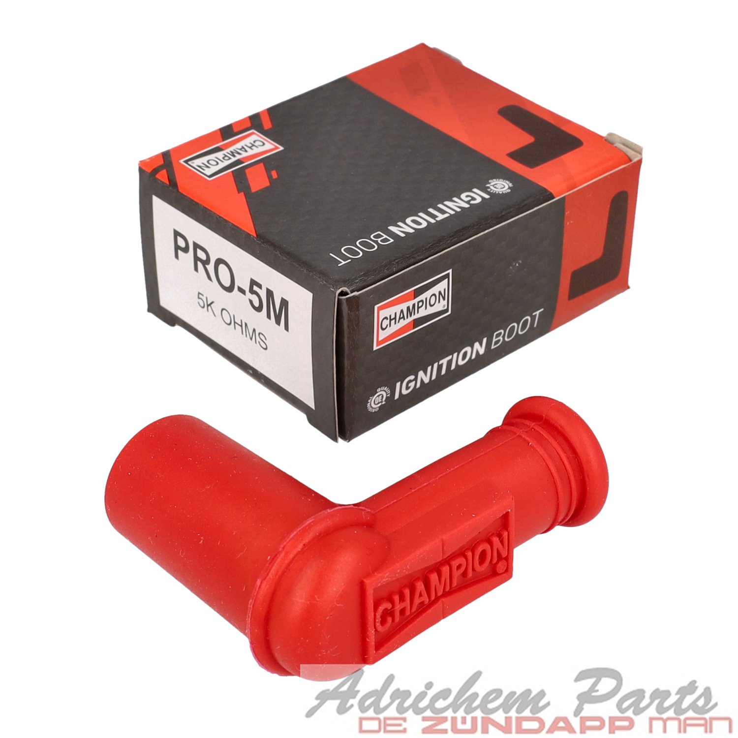 Bougiedop Champion PR05M waterdicht silicone (klein gat) rood